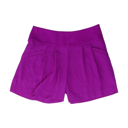 Magenta Solid Chino Shorts