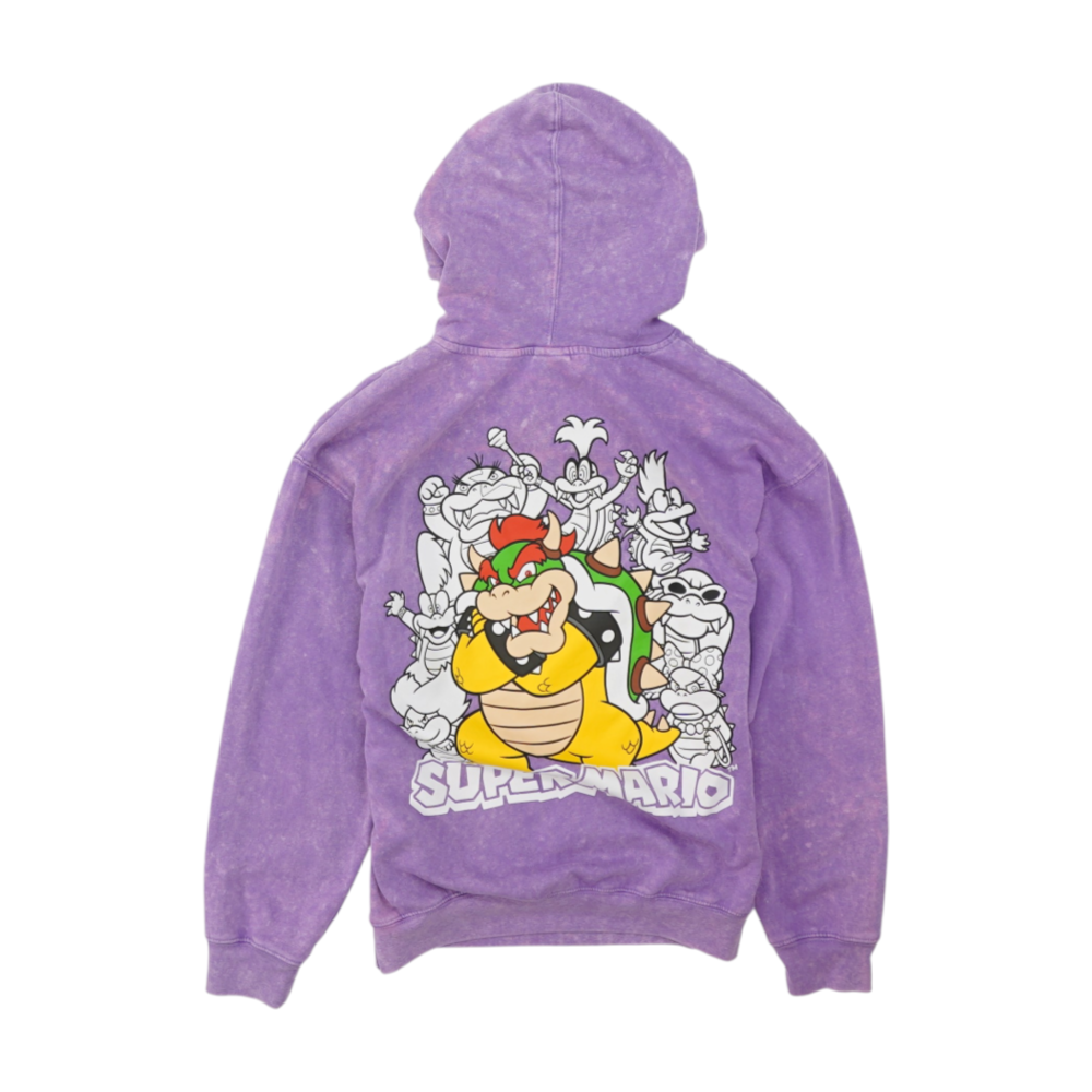 Purple Solid Hoodie Pullover