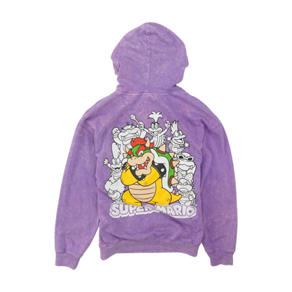 Purple Solid Hoodie Pullover