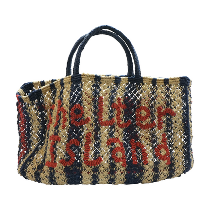 Striped Jute Bag