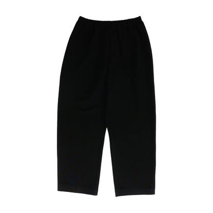 Vintage Black Solid Elastic Waist Pull on Pants