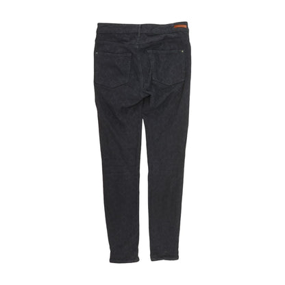 Navy Geometric Mid Rise Slim Leg Jeans