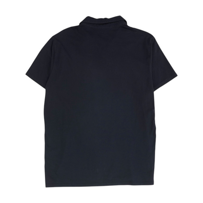 Navy Solid Short Sleeve Polo