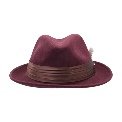Stacy Adams Burgundy Misc Hat – Image 1