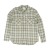 Beige Check Long Sleeve Button Down