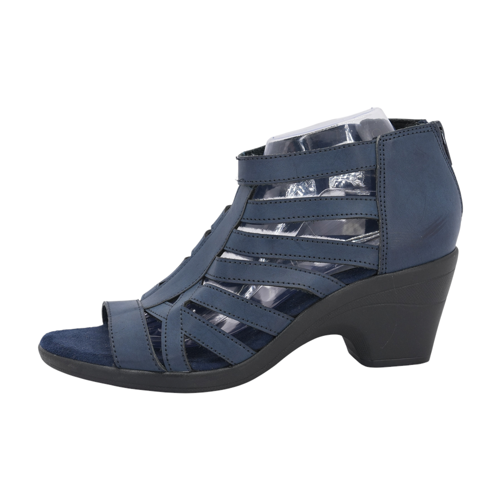 Navy Heeled Sandals