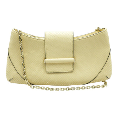 Bar Slim Snakeskin Embossed Leather Clutch