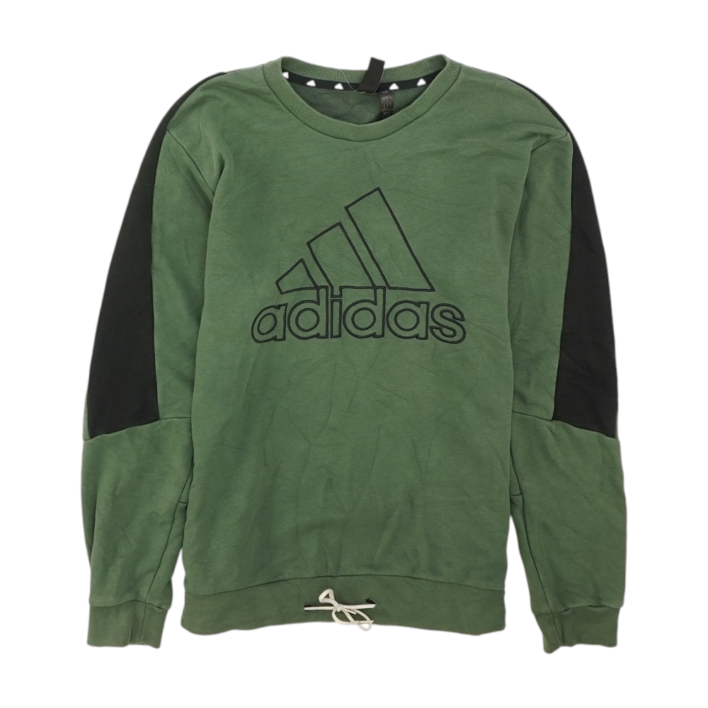 Green Solid Sweatshirt Pullover