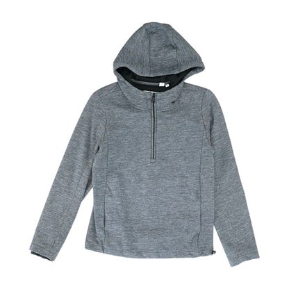 Gray Solid 1/4 Zip Pullover