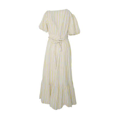Yellow Striped Maxi Dress