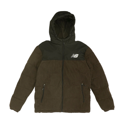 Brown Color Block Jacket