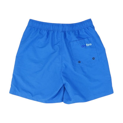 Blue Solid Swim Shorts