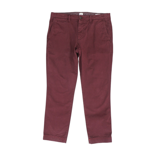 Maroon Slim Pants