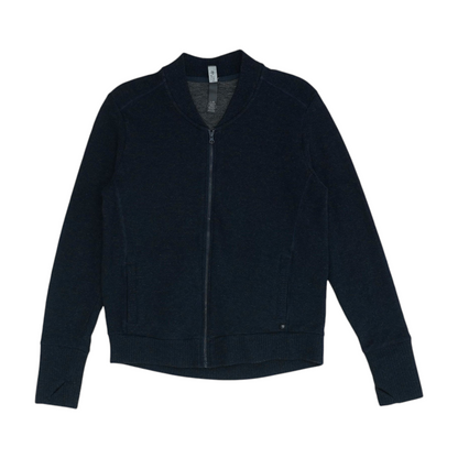Navy Solid Cardigan Sweater