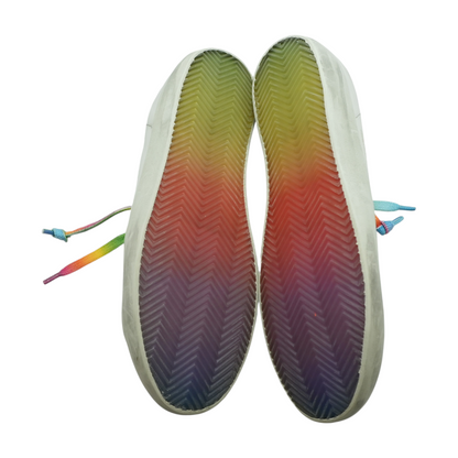 Rainbow Super-Star Perforated Leather Sneakers
