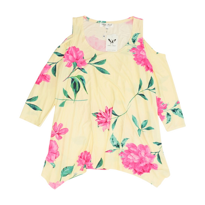 Yellow Plus Floral Blouse