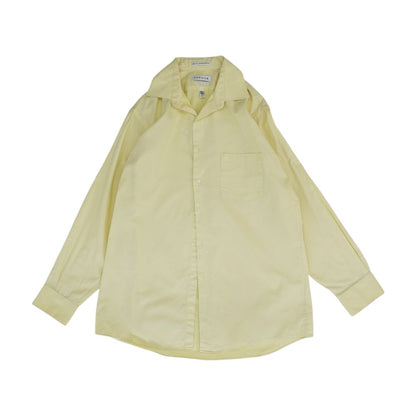 Yellow Solid Long Sleeve Button Down