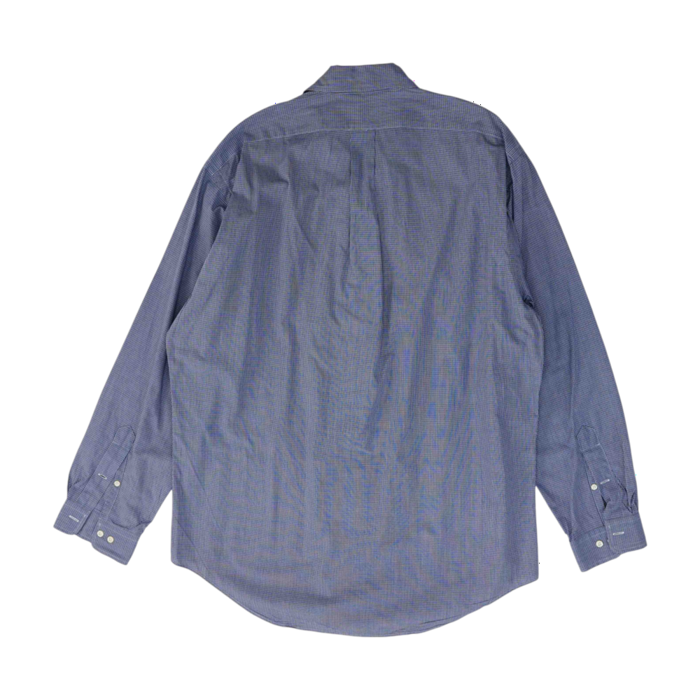 Blue Plaid Long Sleeve Button Down