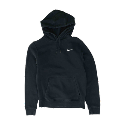 Black Solid Hoodie Pullover