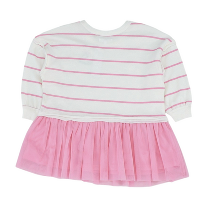 Beige Striped Dress