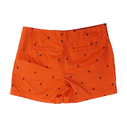 Orange Graphic Chino Shorts