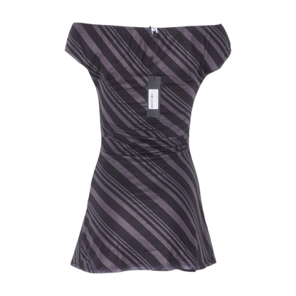 Black Striped Mini Dress
