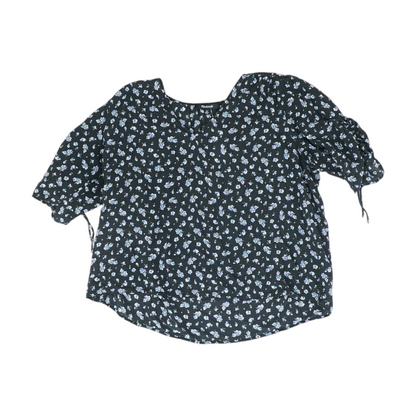 Blue Floral Blouse
