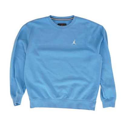 Blue Solid Sweatshirt Pullover