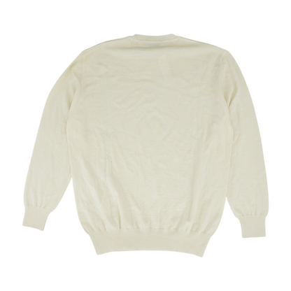 Beige Solid Pullover Sweater
