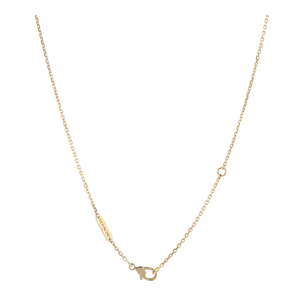 18K Yellow Gold Onyx Pendant Necklace