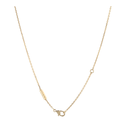 18K Yellow Gold Onyx Pendant Necklace
