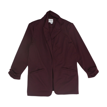 Maroon Solid Blazer