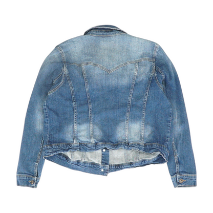 Jessica Simpson Blue Plus Size Solid Denim Jacket – Image 2