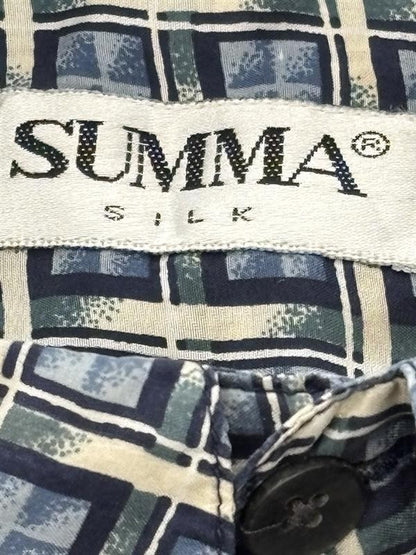 Blue Check Short Sleeve Button Down