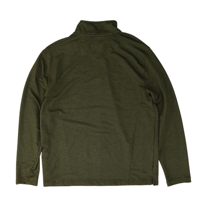 Green Solid 1/4 Zip Pullover