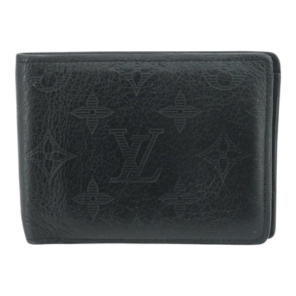 Black Multiple Wallet in Monogram Shadow Leather