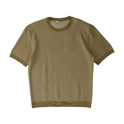 Tan Solid T-Shirt