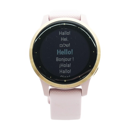 27mm Vivoactive 4s Gold Smartwatch Pink Band Small