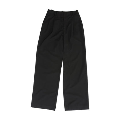Black Solid Dress Pants
