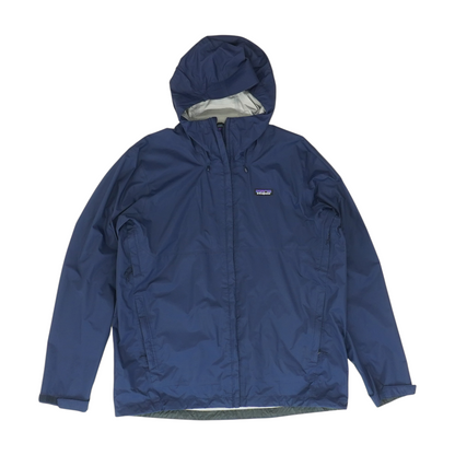 Navy Solid Rain Jacket