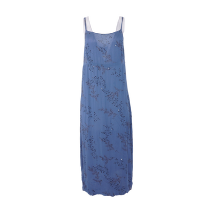 Blue Petite Floral Midi Dress