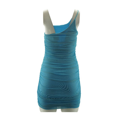 Blue Formal Mini Dress