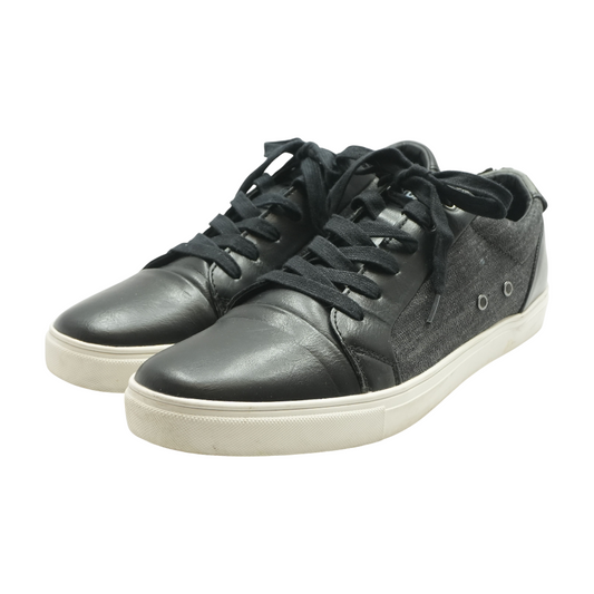 Black Lace-Up Casual Shoes