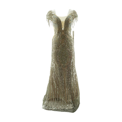 Gold Formal Maxi Dress