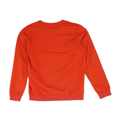 Red Solid Sweatshirt Pullover