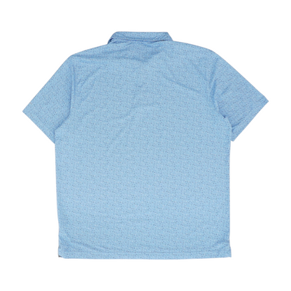 Blue Print Short Sleeve Polo
