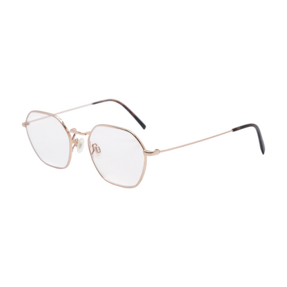 Gold Keiko M Geometric Prescription Eyewear