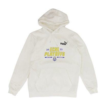 White Solid Hoodie Pullover