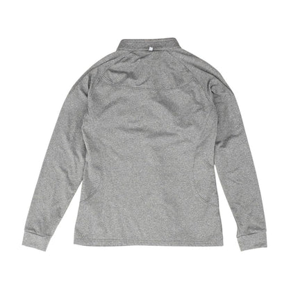 Gray Solid 1/4 Zip Pullover