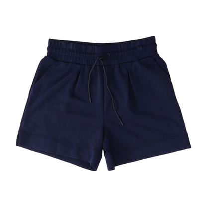 Navy Solid Active Shorts